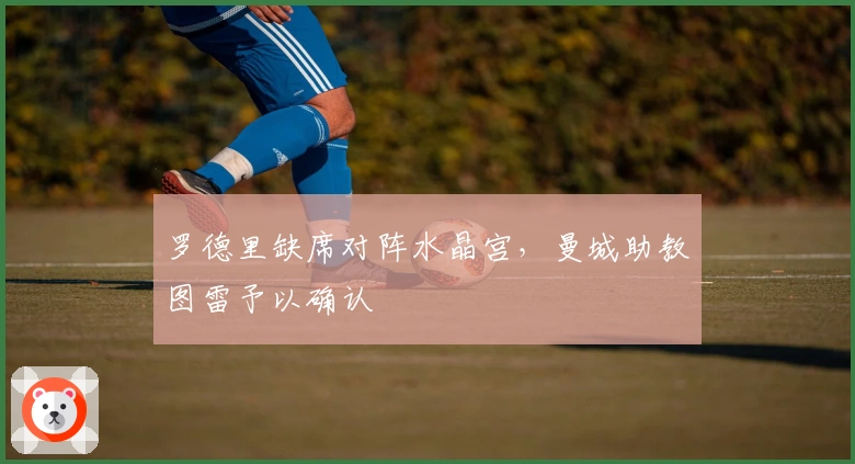 罗德里缺席对阵水晶宫，曼城助教图雷予以确认